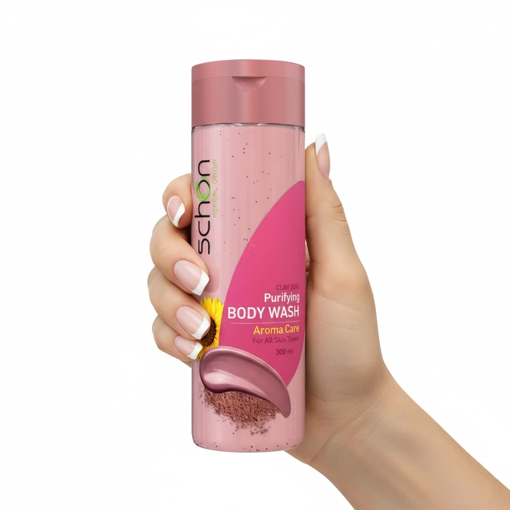 شامپو بدن خاک رس شون